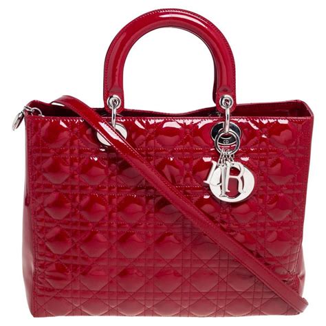 dior lady mini red|christian dior red cannage mini.